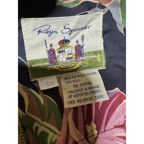 Reyn Spooner Robe S/M Black Bamboo Trellis Kimono Belted Rayon Silk Hawaii NEW - Picture 6 of 15